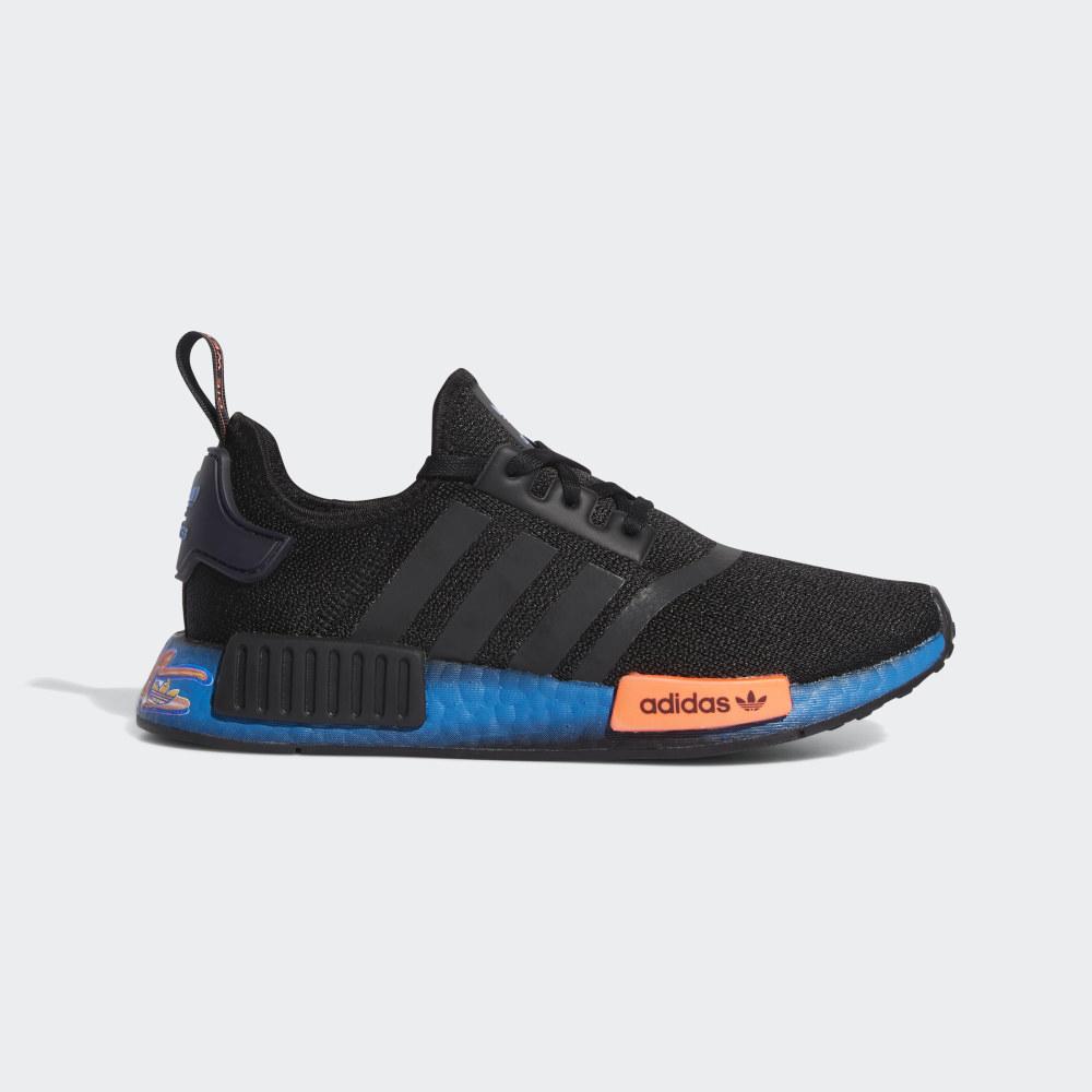 Adidas Boys' NMD_R1 Originals Shoes Black/Coral/Blue Ireland FV8525